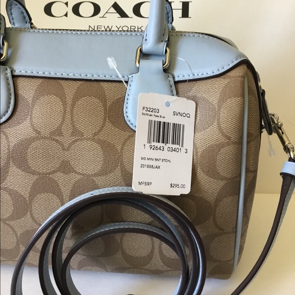 🌷Coach Mini Bennett Satchel In Signature NWT. - Picture 7 of 8